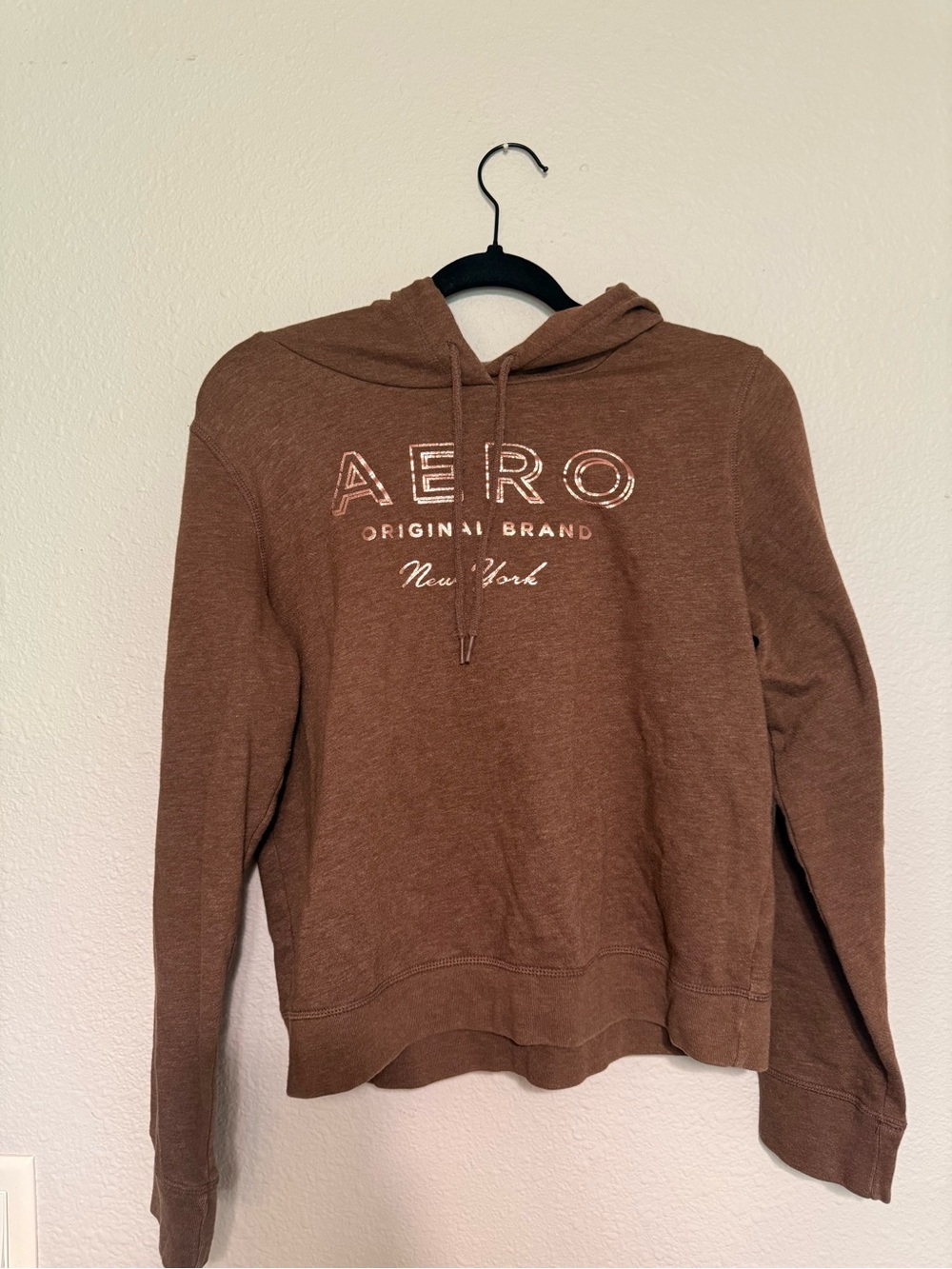 Aeropostale Brown Pullover Hoodie